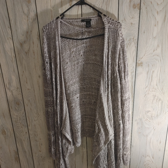 DKNY Top | DKNY Jeans Women's Asymmetric Cardigan - Picture 3 of 4